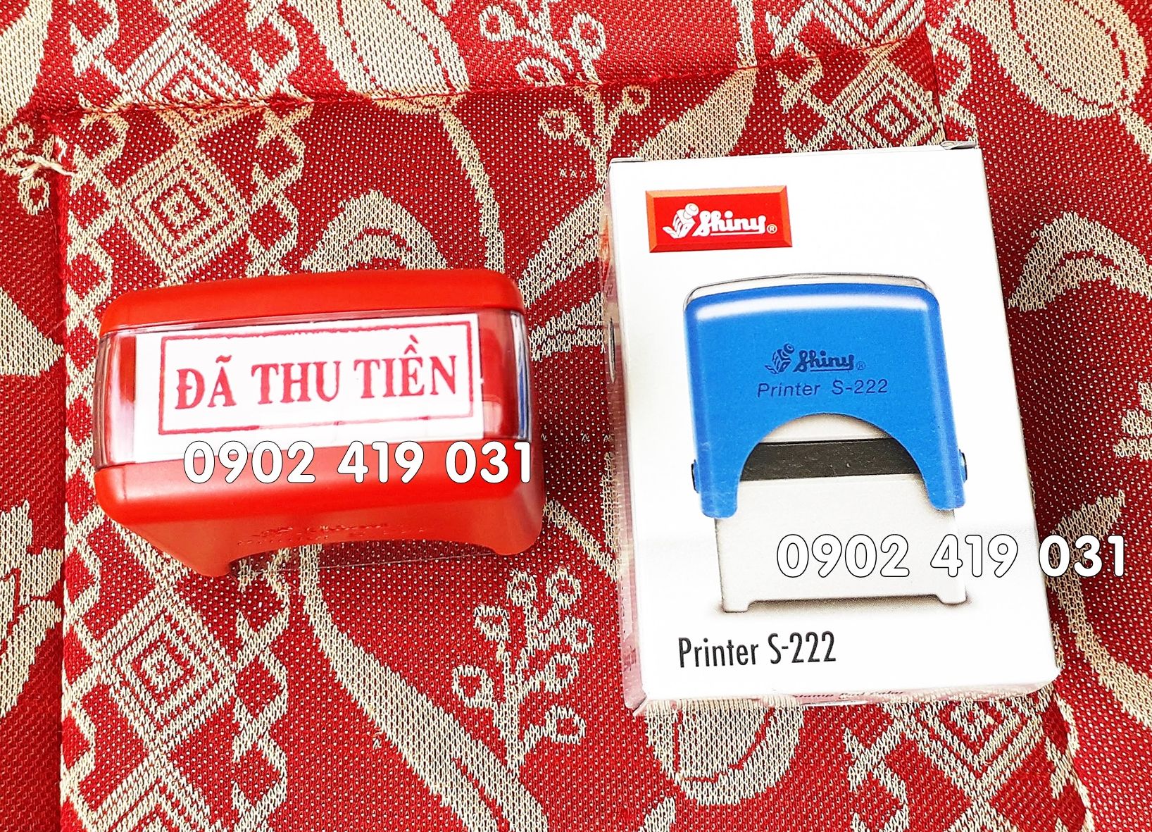 [HCM]Con dấu ĐÃ THU TIỀN [ Shiny Printer - 14 x 38mm ]