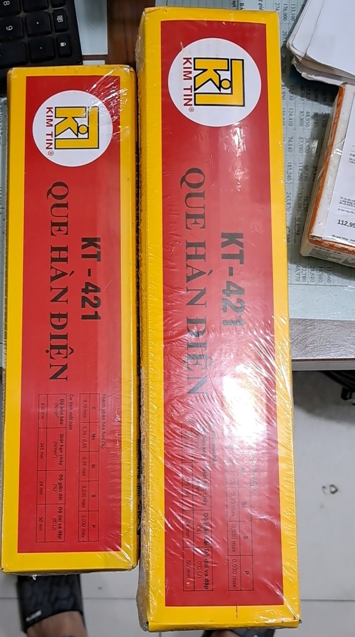 Que Hàn Sắt Kim Tín 2.5 ly ( Giá 1 Hộp 2,5kg)