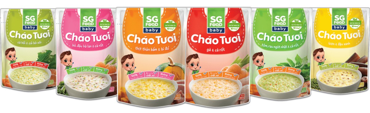Cháo tươi thịt thăn bằm bí đỏ 270g x 30