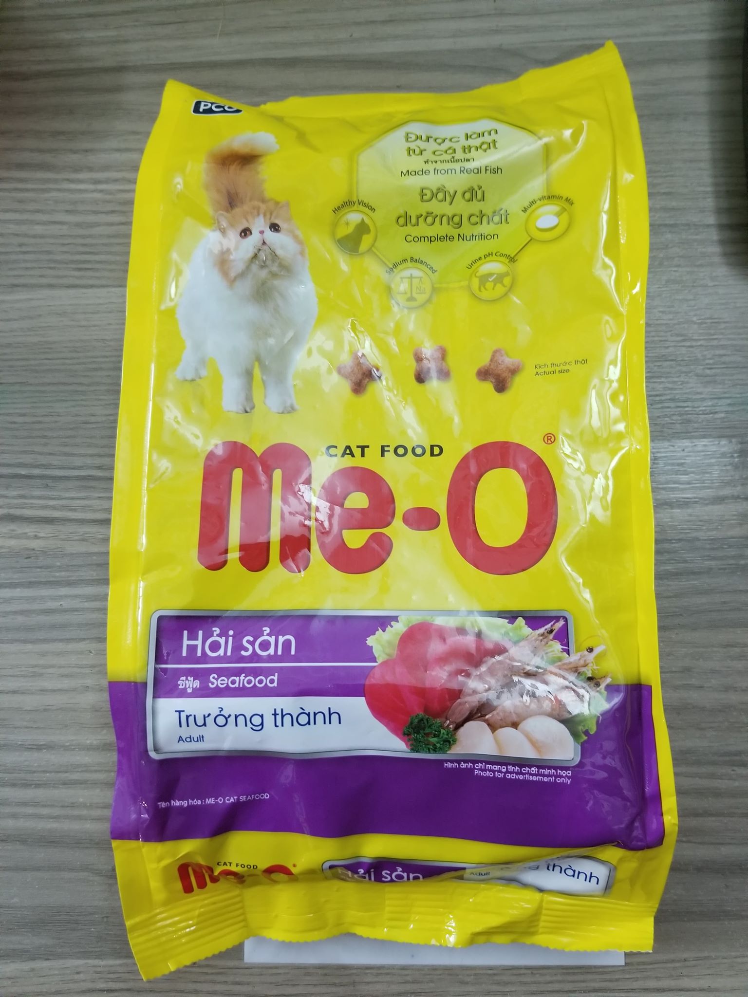 Thức ăn cho mèo vị cá ngừ/hải sản/cá thu Me-O Tuna/Sea food/Mackerel 350g