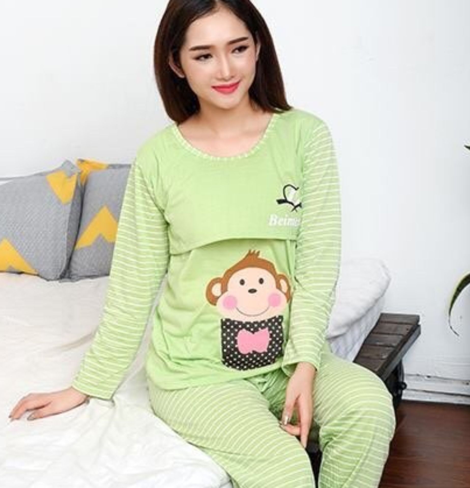 Bộ đồ bầu kết hợp sau sinh giá rẻ
