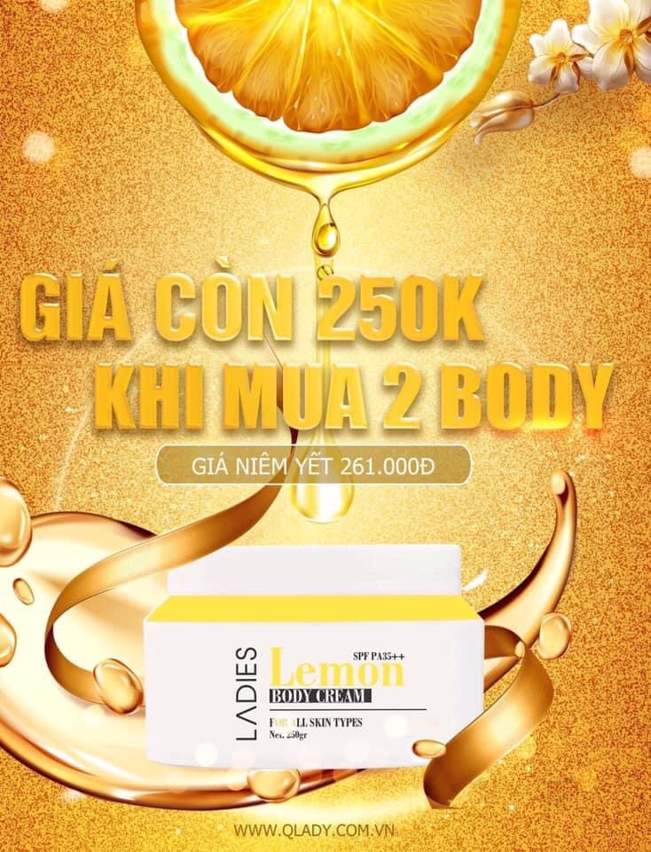 [HCM]BODY LEMON CHANH ( mẫu mới )