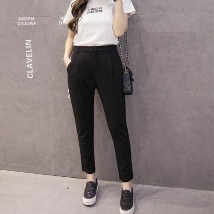 Quần baggy công sở nữ màu đen - baggy công sở nữ