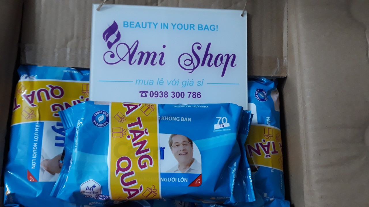 Khăn ướt Caryn 100 tờ-hàng khuyến mãi