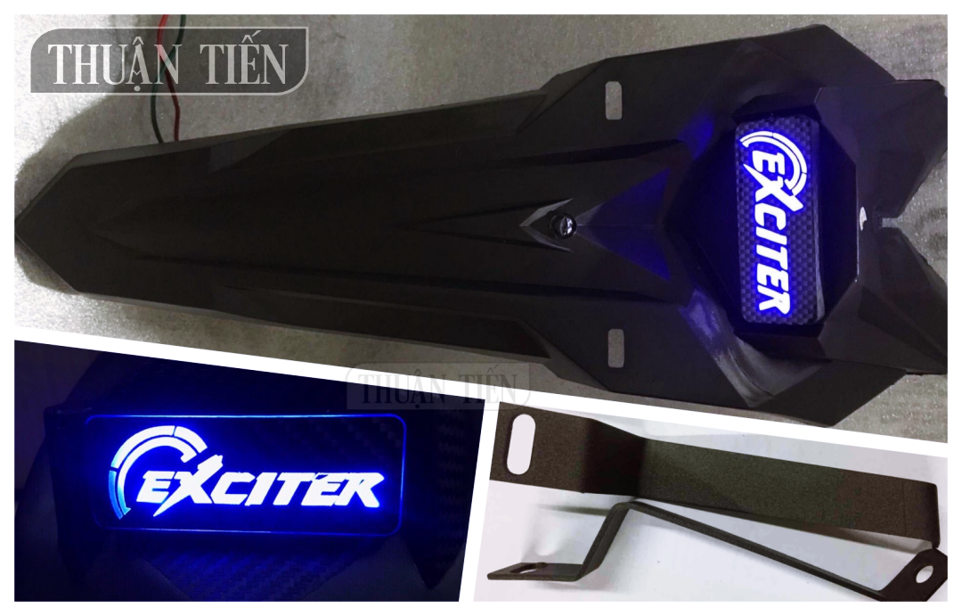 BỘ 3 DÈ CHẮN BÙN EXCITER 150 CÓ ĐÈN KIỂU SONIC + PAS RUN