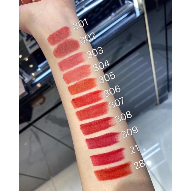 Sample bảng 4 mẫu son YSL