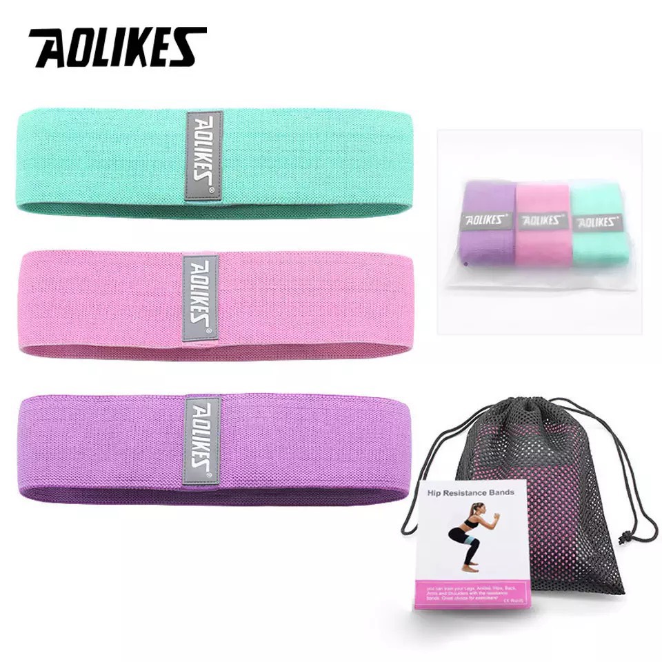 Dây Kháng Lực MiniBand Tập Mông Aolikes 3604 (3 cấp độ)