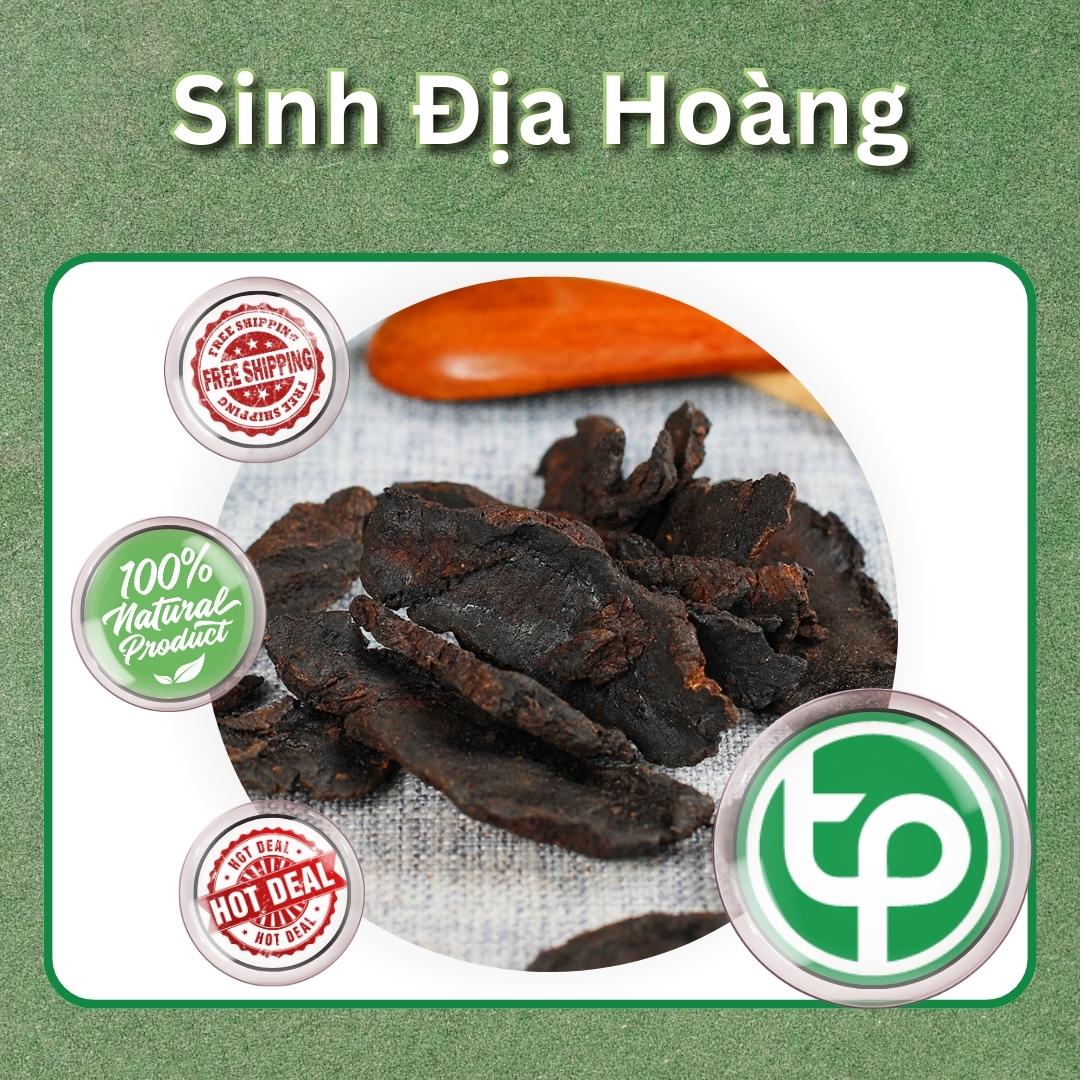Dried Sheng Di Huang 500g - Clean, Green, High Quality Product - Standard of Tan Phat Herbal Company
