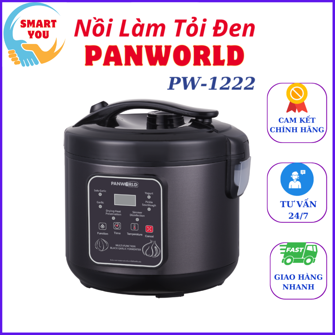 Nồi làm tỏi đen Panworld PW-1222 máy làm tỏi đen, sữa chua thương hiệu Thái Lan | bảo hành 24 tháng