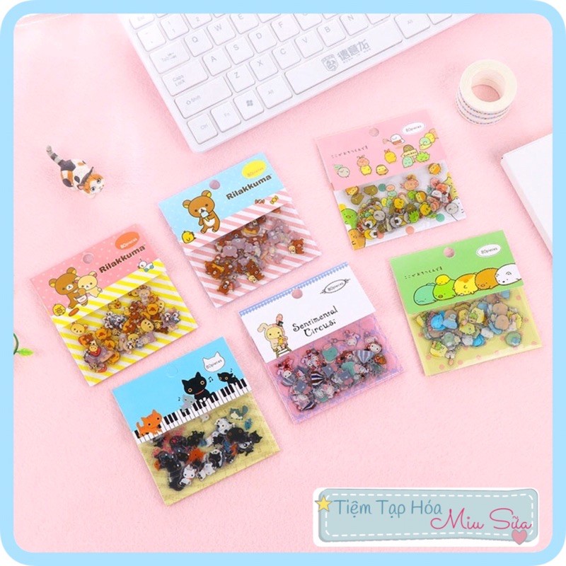 Set 80 sticker hoạt hình dễ thương - MiuSua
