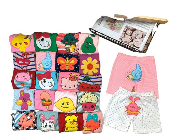 [HCM]Set 5 Quần đùi borip mông thú đẹp cho bé trai bé gái hàng sài gòn chuẩn from to size 2-6