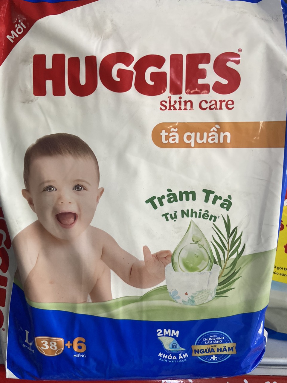 Tã Quần Huggies Hương Tràm Trà L38 ( từ 9-14kg)