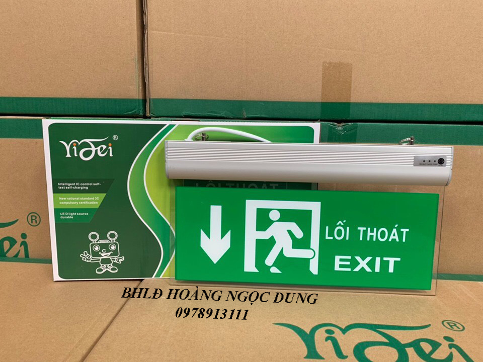 Đèn Exit, Đèn Thoát Hiểm, Chỉ Lối Thoát 2 Mặt. Đèn LED Exit 2 mặt - Đèn lối thoát, đèn khẩn cấp LỐI THOÁT