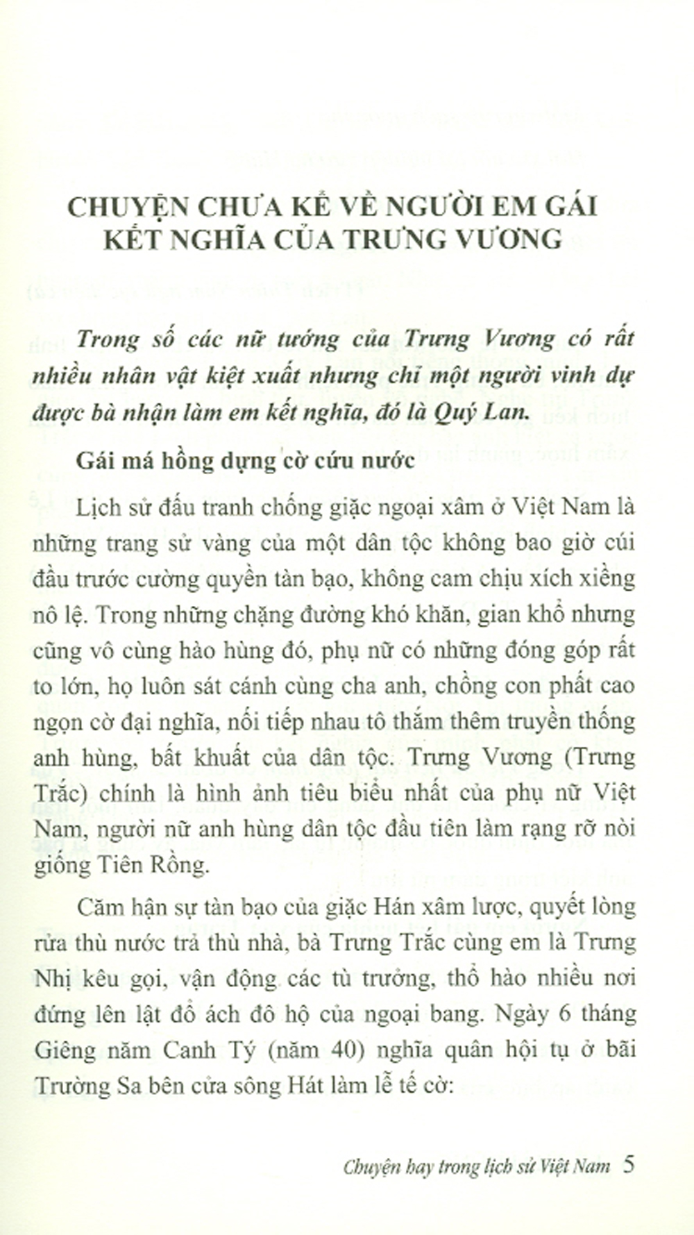 Chuyện Hay Trong Lịch Sử Việt Nam