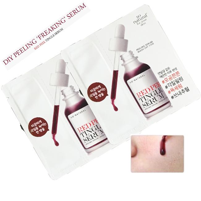 Combo 2 Sample Serum Thay Da Sinh Học So Natural Red Peel Tingle Serum x 2