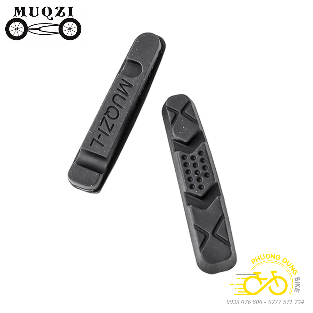 Cặp gôm phanh cho xe đạp road Carbon MUQZI - 2 gôm phanh