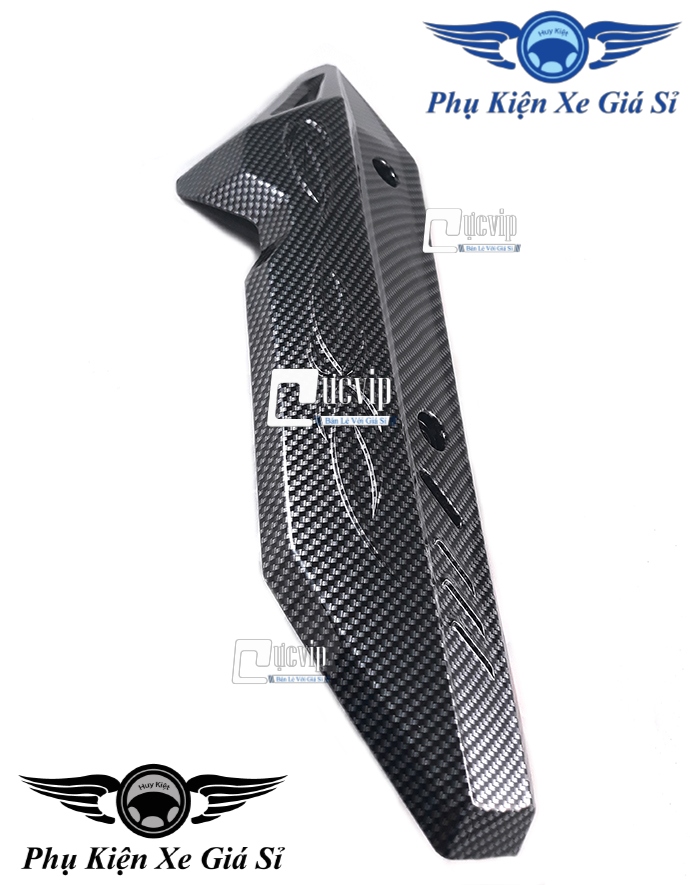 [HCM][Giá Siêu Rẻ] Combo 4 Món Carbon Bảo Vệ Vario/Click 2018 - 2019 (01 Che Pô 01 Che Pô E 01 Che Quạt Gió 01 Chụp Đích Pô) MS1367