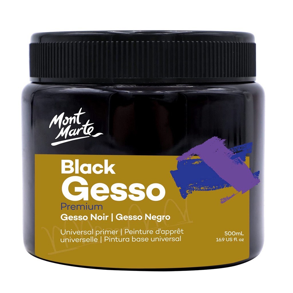 Sơn lót tranh vẽ Gesso Mont Marte 500ml