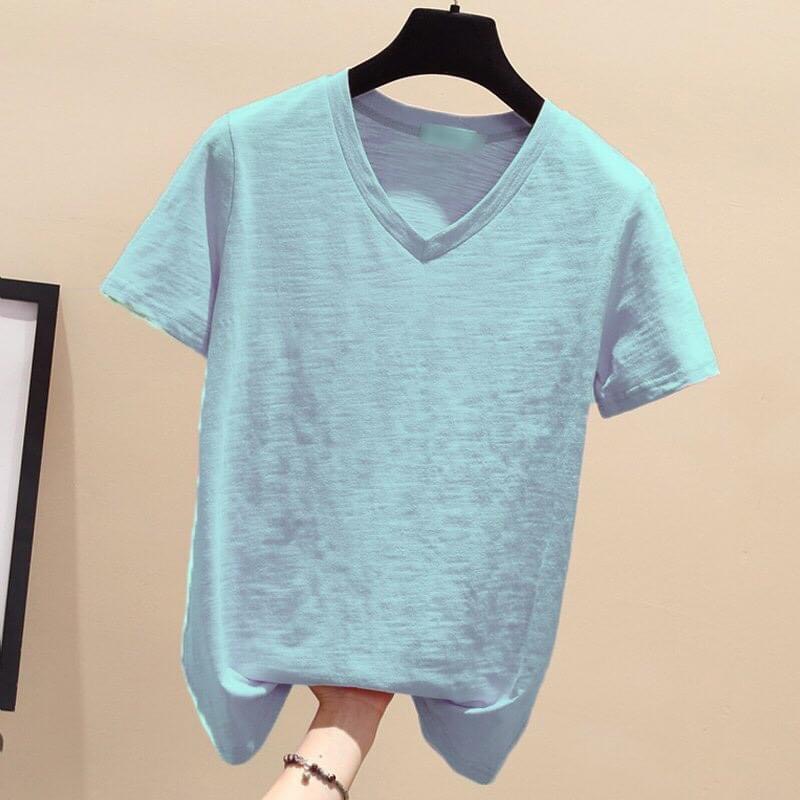 [HOÀN TIỀN ĐẾN 15%]áo thun giấy cổ tim hot hit