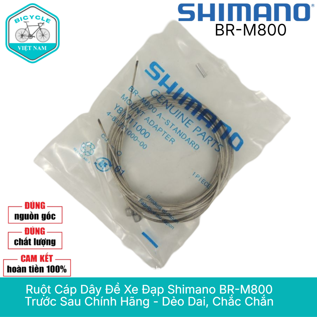 Ruột Cáp Dây Đề Xe Đạp Shimano BR-M800 Trước Sau Chính Hãng - Dẻo Dai, Chắc Chắn