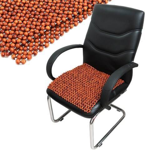Đệm Lót Ghế Văn Phòng Bằng Hạt Gỗ Thoáng Mát
