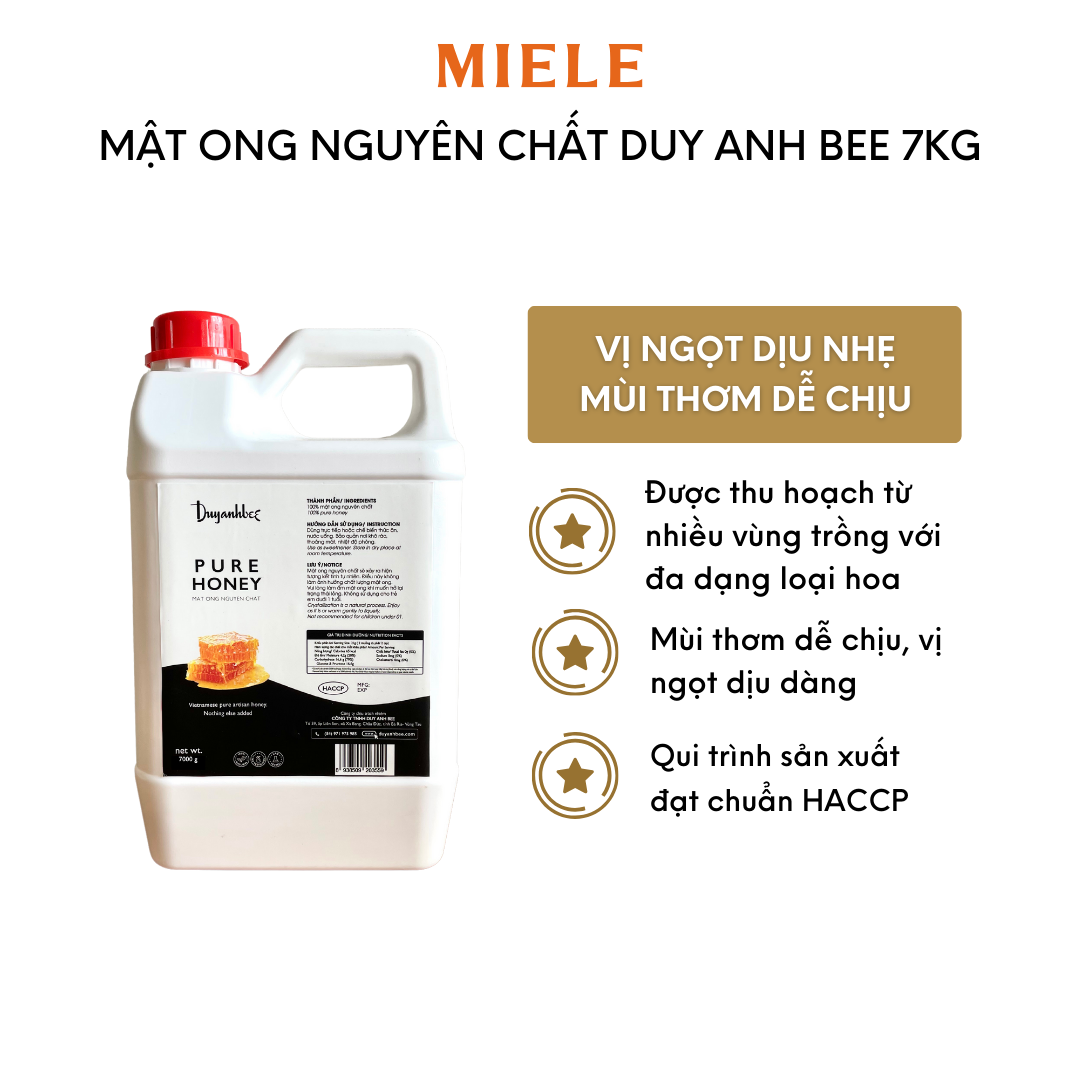 Mật Ong Nguyên Chất Duy Anh Bee 7kg