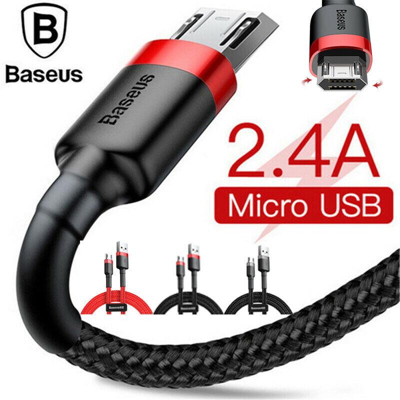 Cáp sạc nhanh Baseus Cafule Micro USB 1M cho Smartphone Android Samsung/ Xiaomi/ Oppo/ Asus/ Huawei (2.4A, Quick charge 3.0)