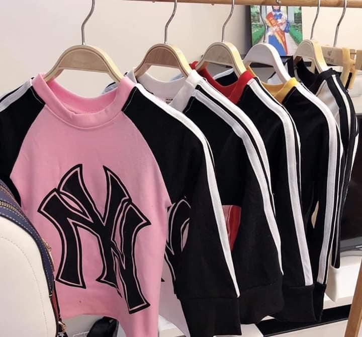 bộ thể thao dài tay cotton len cho bé