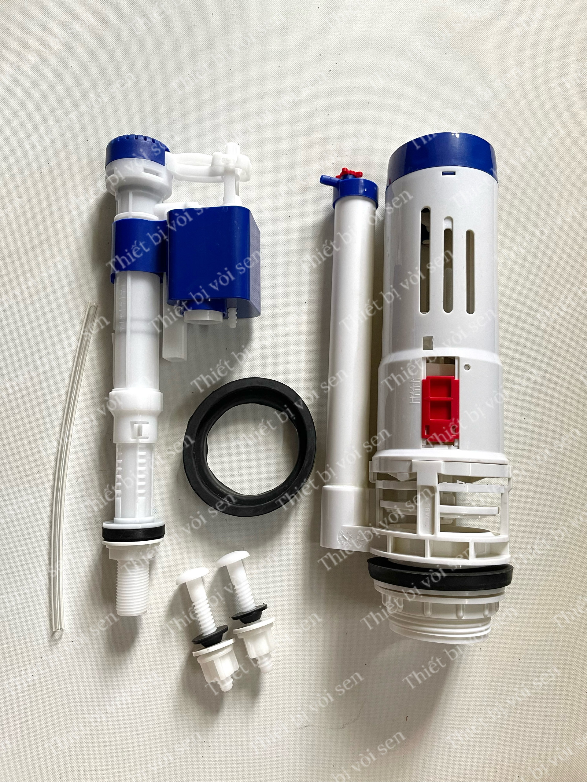 (Chính Hãng)Bộ ruột thay thế cho bồn cầu 2 nút nhấn , bộ xả Cấp 3 Win Hùng Anh, bộ xả nước bồn cầu 2 nút nhấn [Mẫu mới]