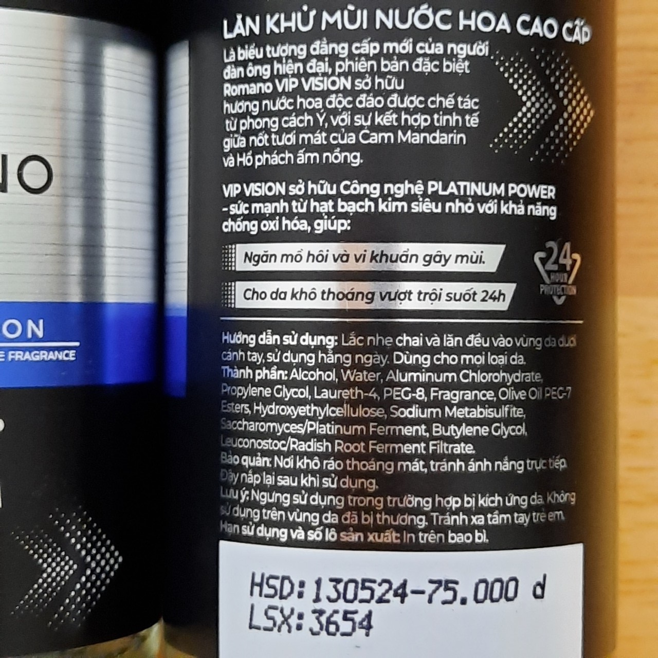 Combo 2 chai lăn 50ml ROMANO VIP - BACH HOA HV