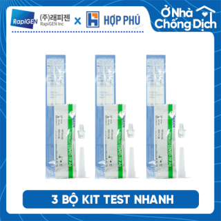 COMBO GIA ĐÌNH - Combo 3 Bộ Kit Test - Xét Nghiệm Nhanh COVID-19 Ag BioCredit - Hàn Quốc (Dùng cho 3 người) thumbnail