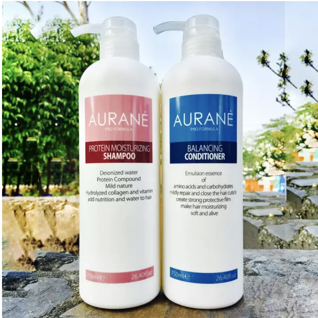 Cặp gội xả phục hồi và dưỡng ẩm aurane 750ml x 2 siêu mượt