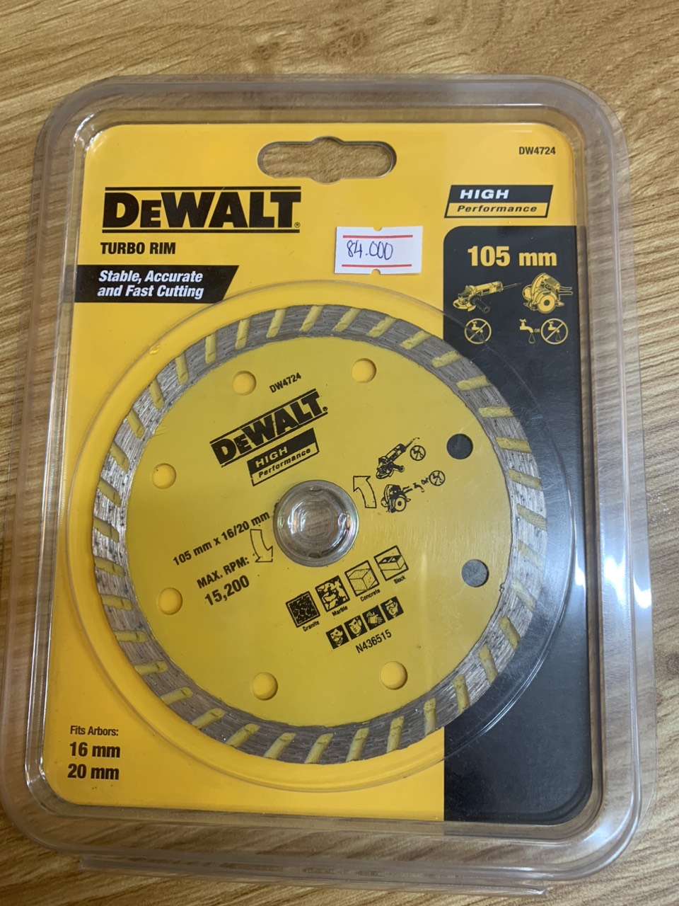 Lưỡi cắt gạch đa năng 105mm DeWALT DW4724