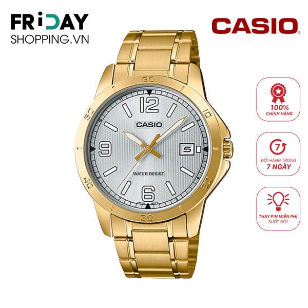 Đồng hồ nữ chính hãng Casio LTP-V004G-7B2UDF dây kim loại - Thay pin miễn phí trọn đời