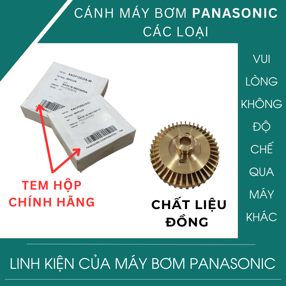 CÁNH NƯỚC MÁY BƠM PANASONIC CÁC LOẠI