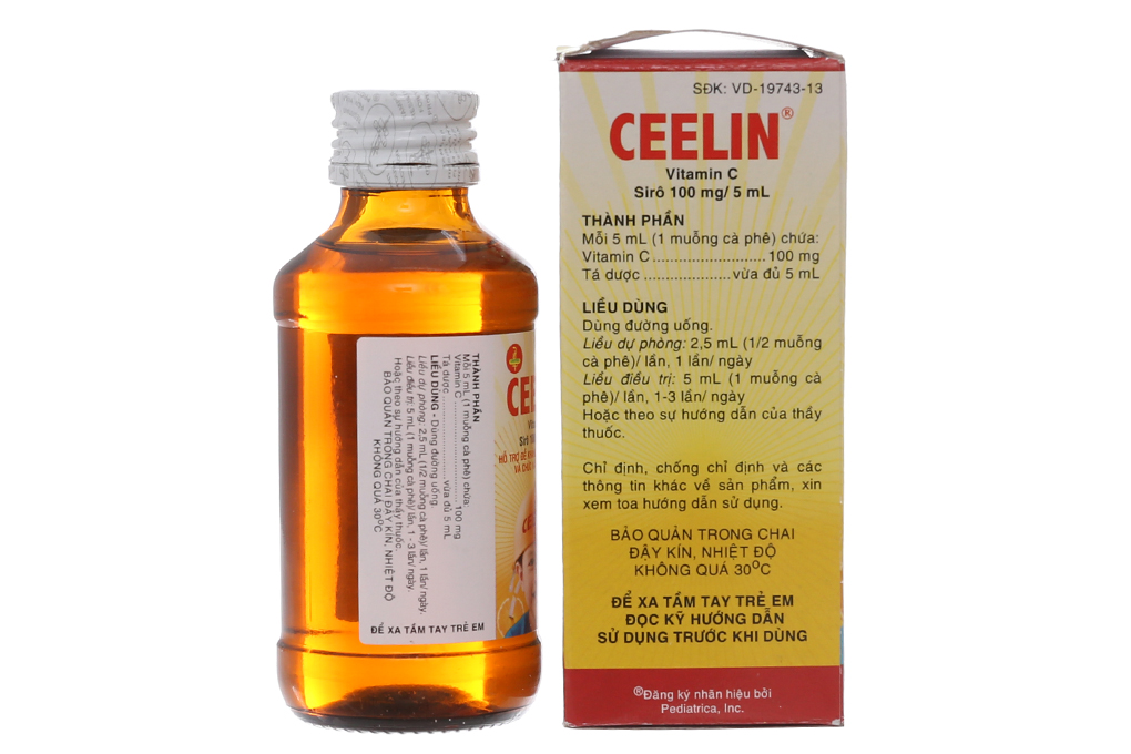 [HCM]Siro Bổ Sung Vitamin C Cho Trẻ Ceelin