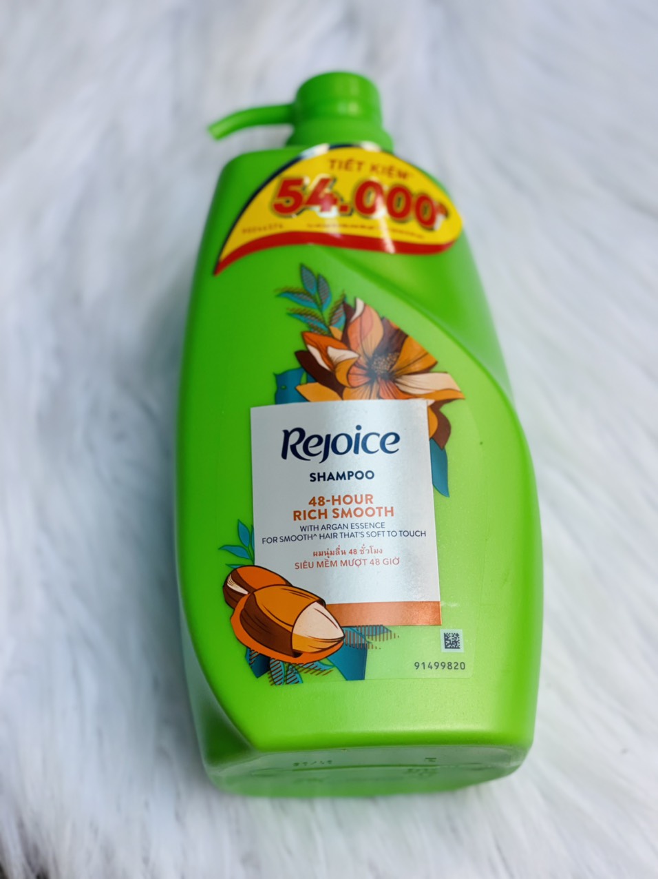 Dầu gội REJOICE 900ml - Siêu mềm mượt 48h