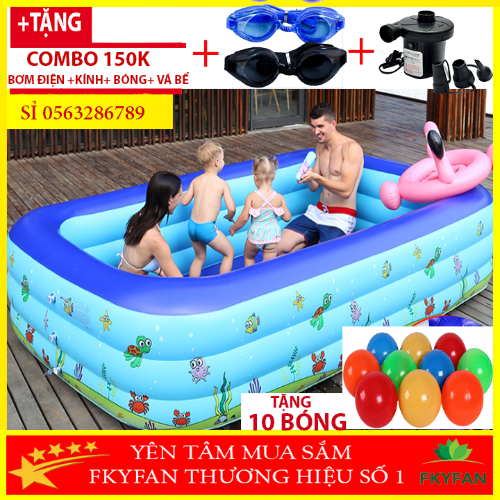 Bể Phao bơi cho bé 1M3 và 1m5