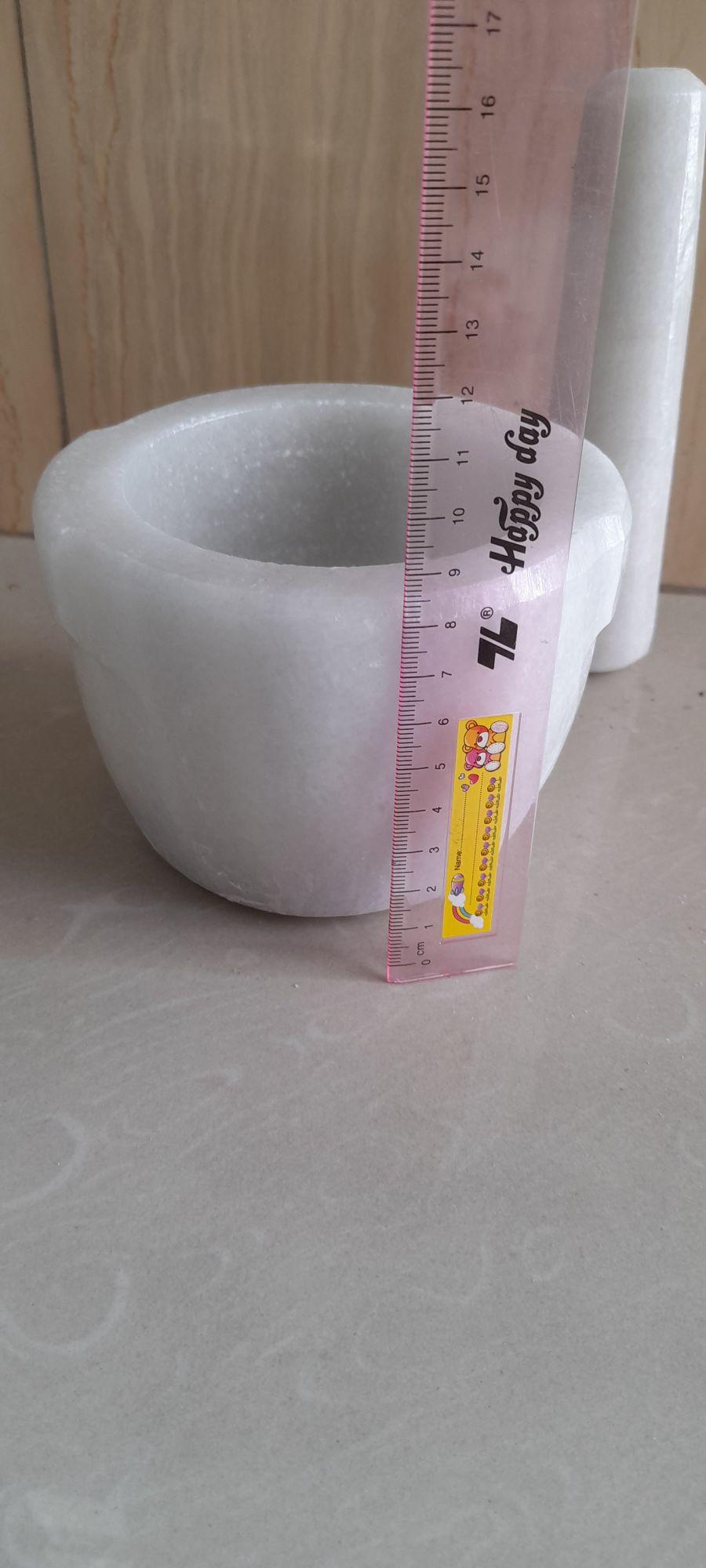 Cối đá Non Nước size 12 màu trắng