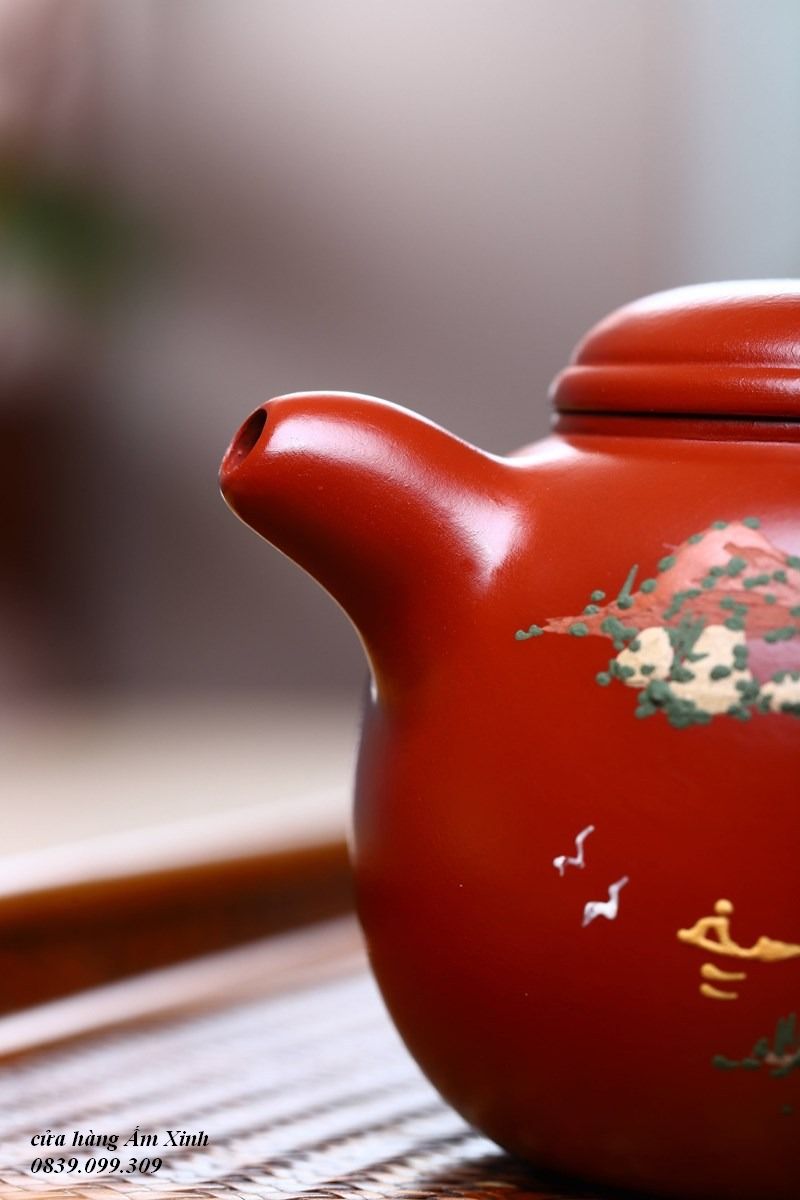 Ấm Tử Sa Nghi Hưng Liên Tử 180 ml (Đại Hồng Bào)