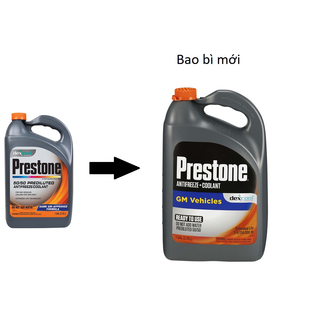 Combo 2 Bình Nước Làm Mát Động Cơ Prestone dexcool - Đỏ
