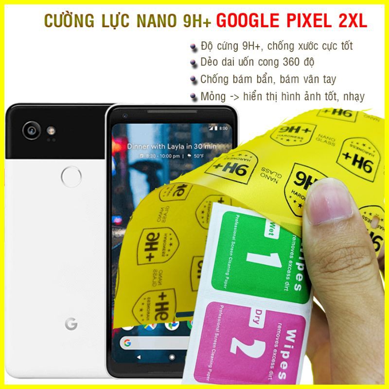 Dán cường lực dẻo nano Google Pixel 2 XL