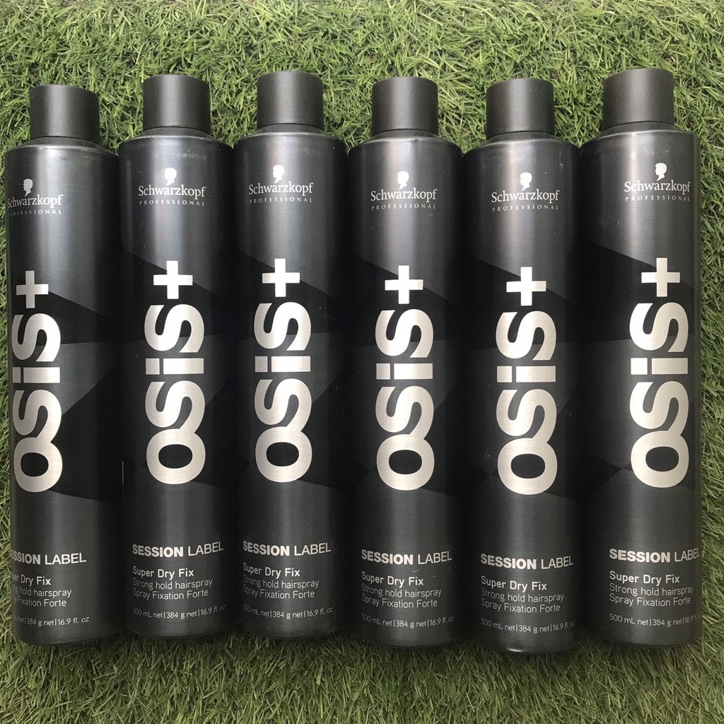 [HCM]Keo Xịt Giữ Kiểu Tóc Cứng Osis+ Session Label Super Dry Fix 500ml
