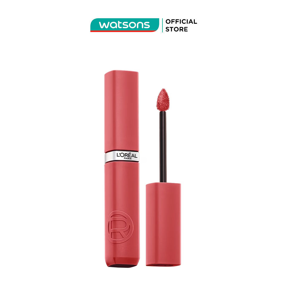 Son Kem L'oreal Paris Infallible Matte Resistance 5ml.#210 Tropical Vacay Cam Hồng Đào