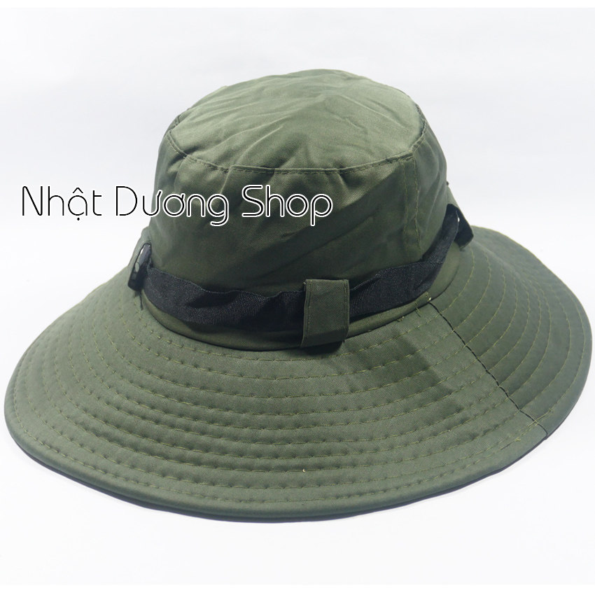 Nón tai bèo nón bo nam nón lính mùa hè xanh vành rộng chống nắng tốt