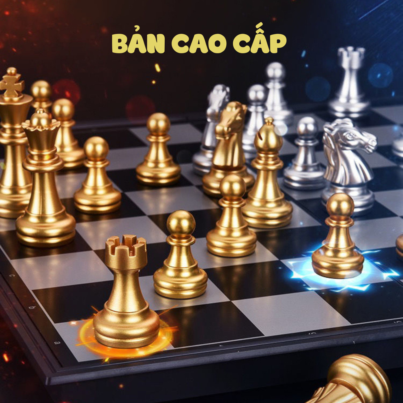 Đồ Chơi Board Game Cờ Vua quốc Tế Nam Châm Có Bàn Cờ Gấp Gọn Nhiều Size Lựa Chọn, Chess Cờ Vua Phát Triển Chiến Thuật Thi Đấu Quốc Tế