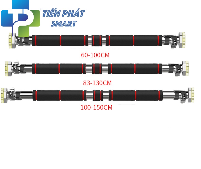 Xà Đơn Chốt Chống Xoay Hiện Đại 2021(Màu Đen Đỏ)- Có 3 Cỡ Lựa chọn Tienphatsmart