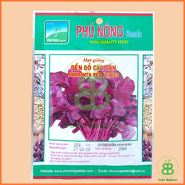 20GR Hạt Giống Rau Dền Đỏ Giàu Dinh Dưỡng
