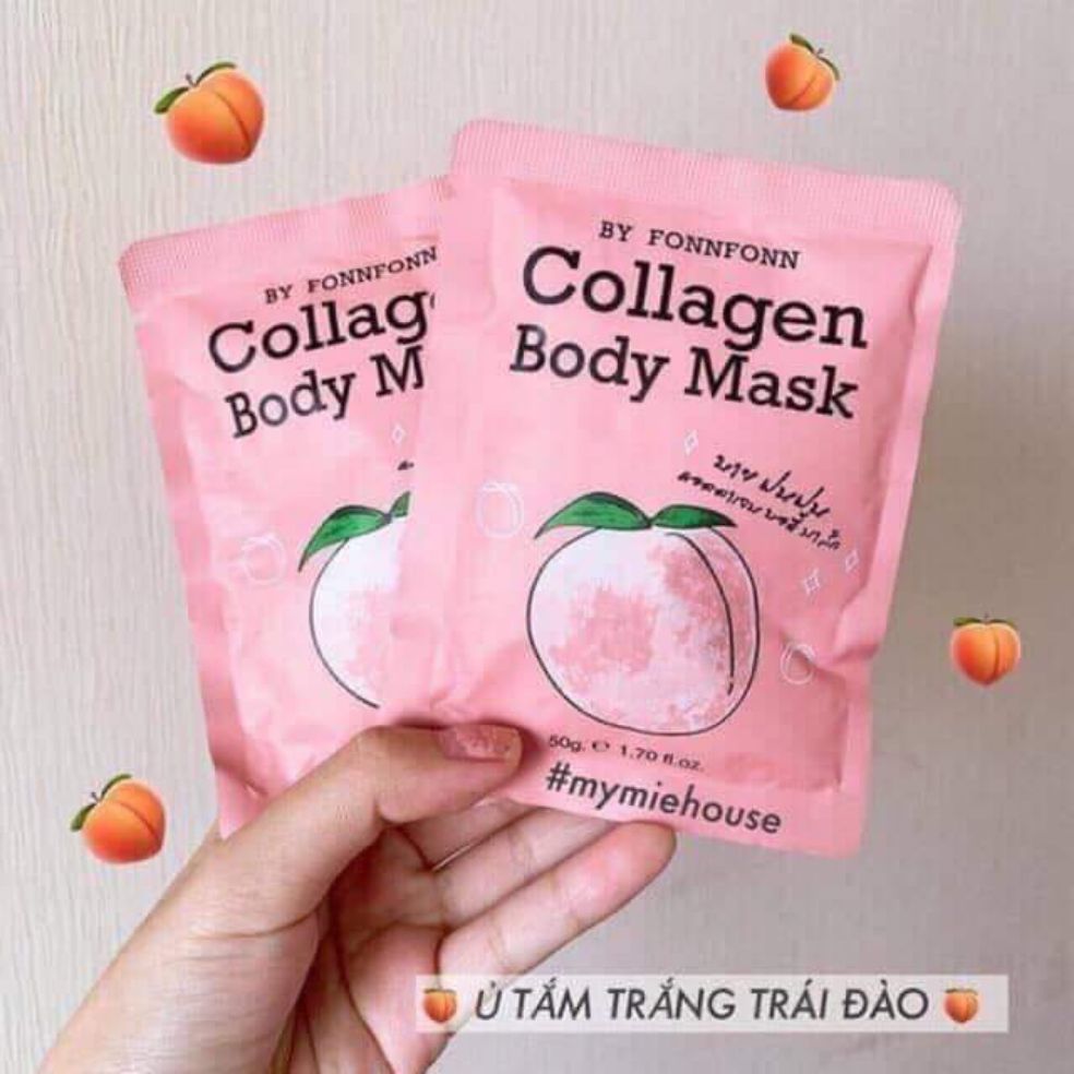 Mask Ủ trắng trái Đào 50gr - Ủ trắng Đào - Tắm trắng trái Đào