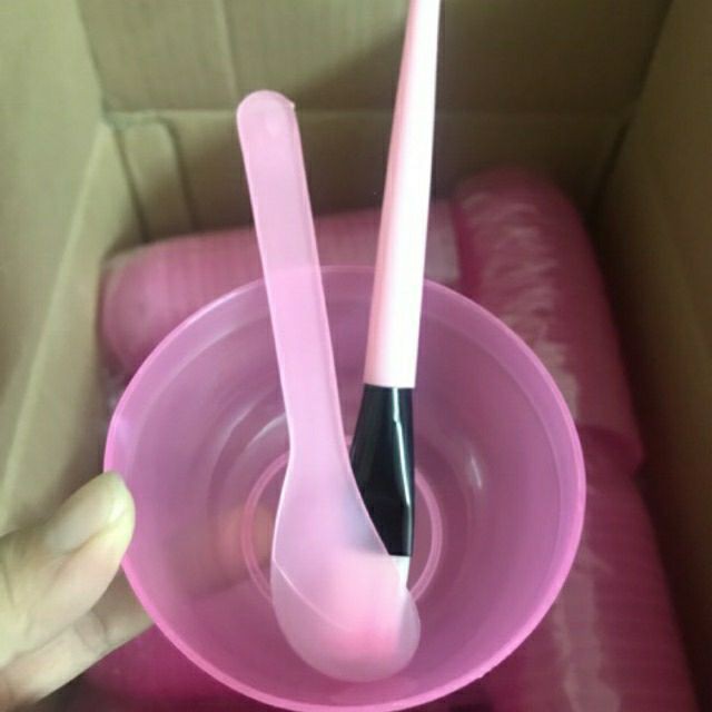 [HCM]Bộ Dụng Cụ Trộn Mặt Nạ Cao Cấp (Bát Cọ Que Nhựa)